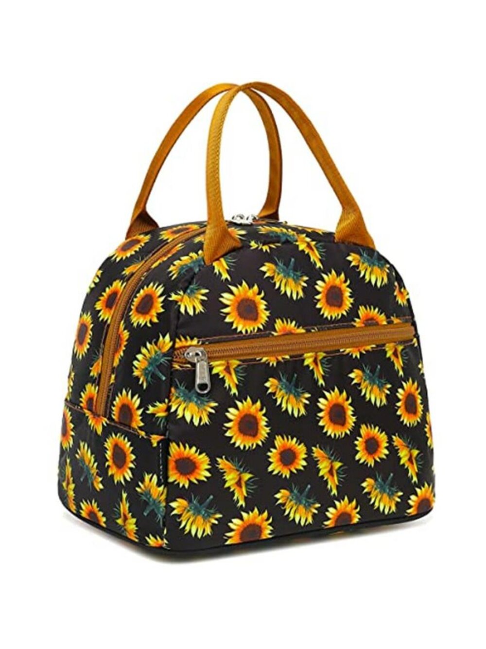 FlowFly Insulated Lunch Cooler Bag - Tote Bag Organizer for Women/Men, SunFlower